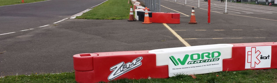 Kart Track with Safety Barriers donated by Word Racing in Memory of KJ56