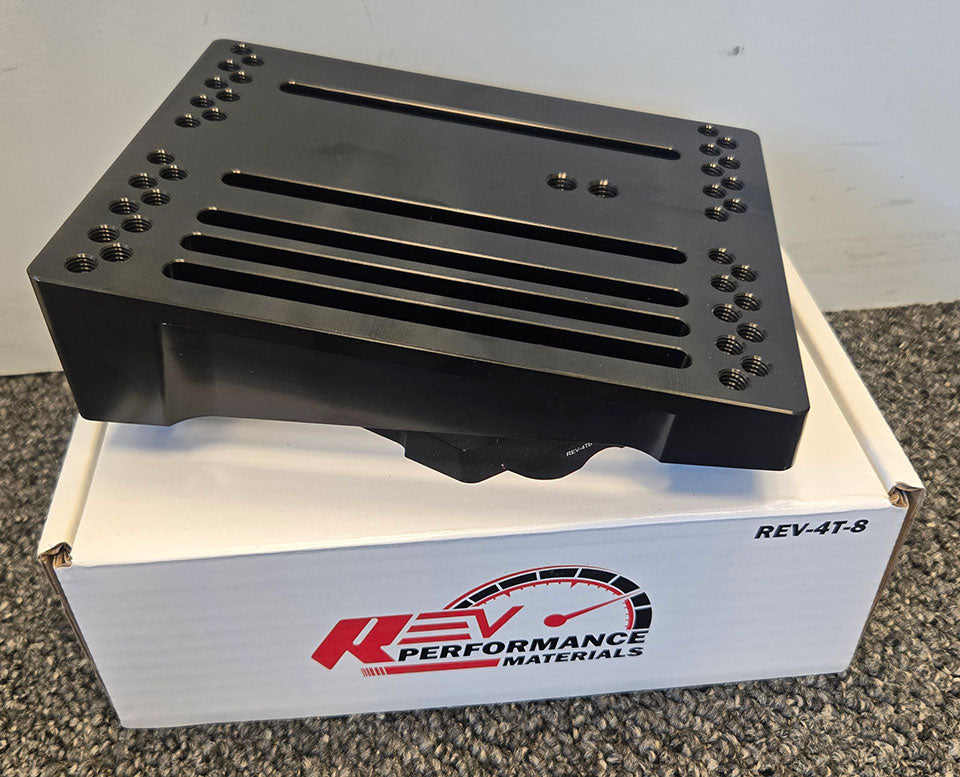 REV 4T Engine Mount 8 Degree & Clamps