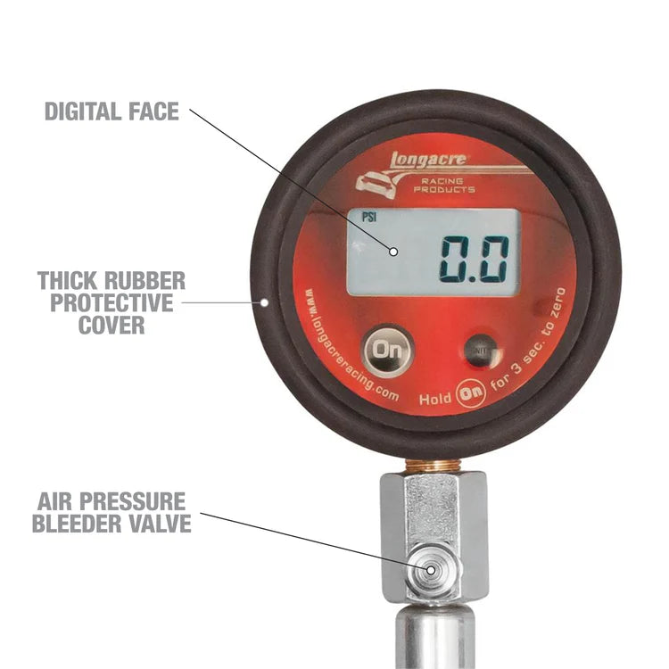 Longacre 2" Digital Tire Pressure Gauge