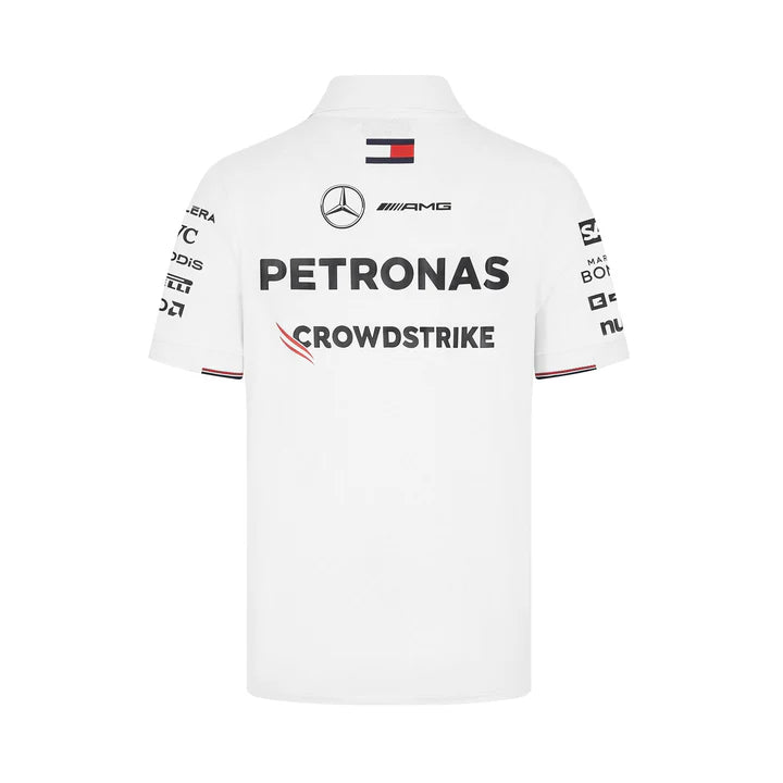 Mercedes AMG Petronas F1 2024 Men's Team Polo Shirt - White