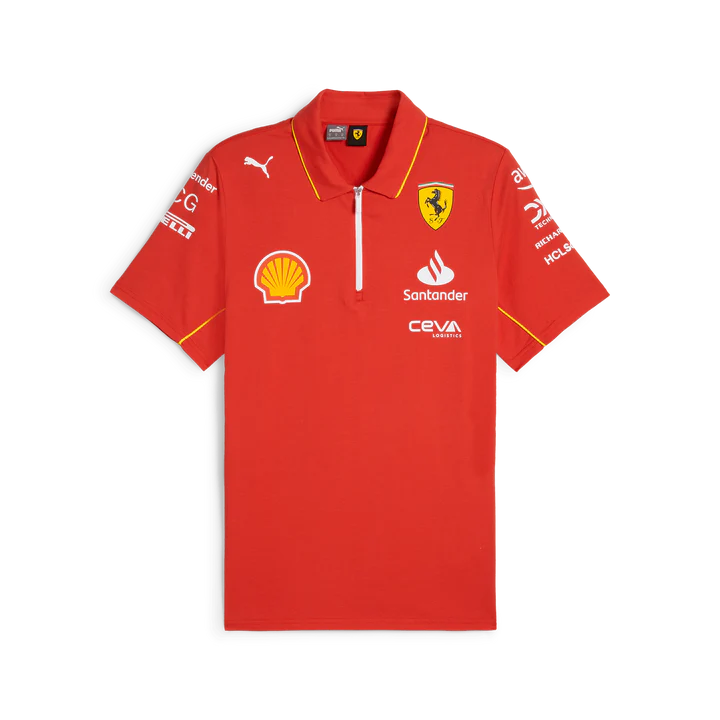 Scuderia Ferrari F1 2024 Men's Team Polo-Shirt - Red