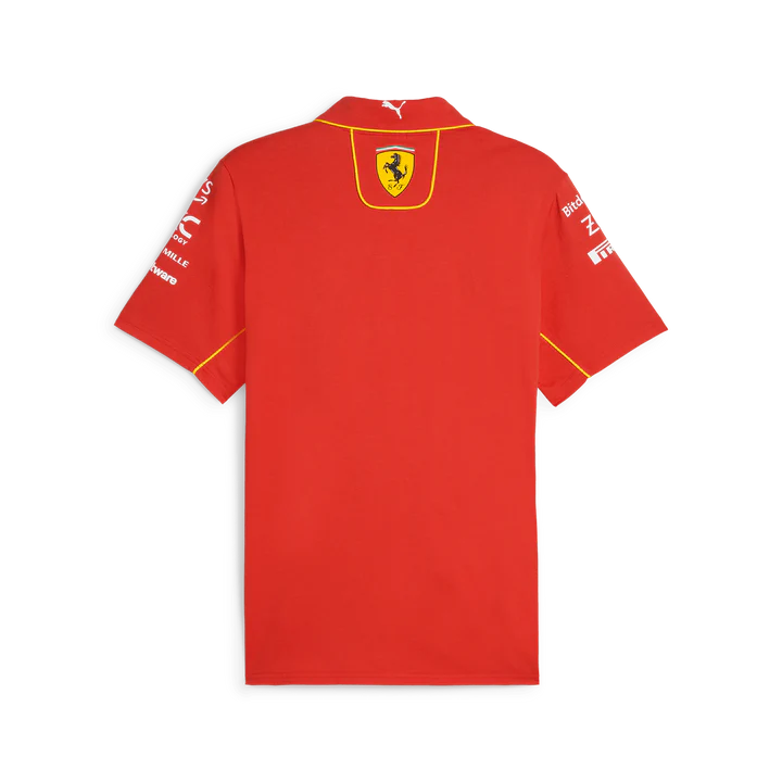 Scuderia Ferrari F1 2024 Men's Team Polo-Shirt - Red