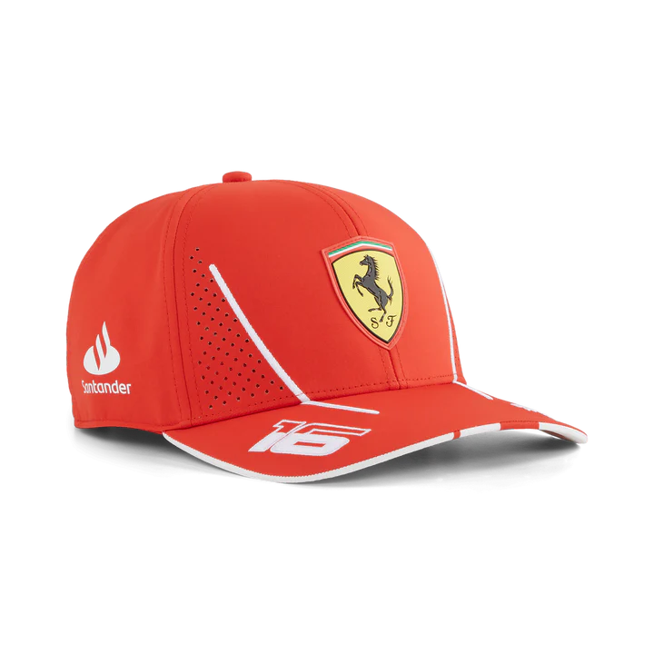 Scuderia Ferrari F1 2025 Charles Leclerc Team Driver Red Hat Kids Word Racing