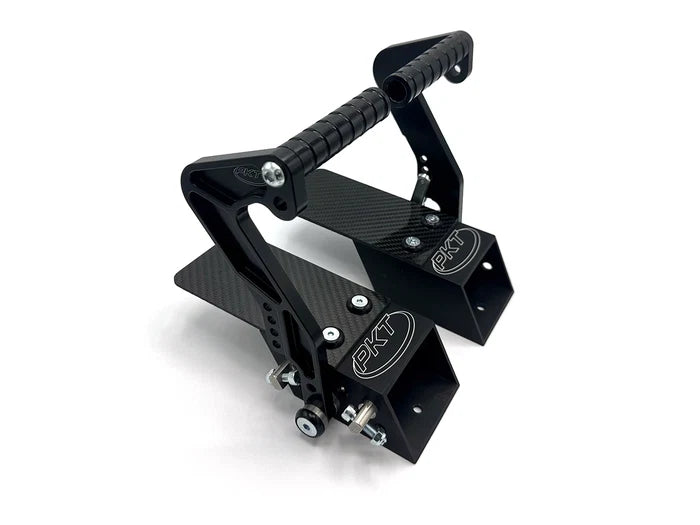 PKT Carbon Fiber Pedal Risers with CNC Billet pedal assembly