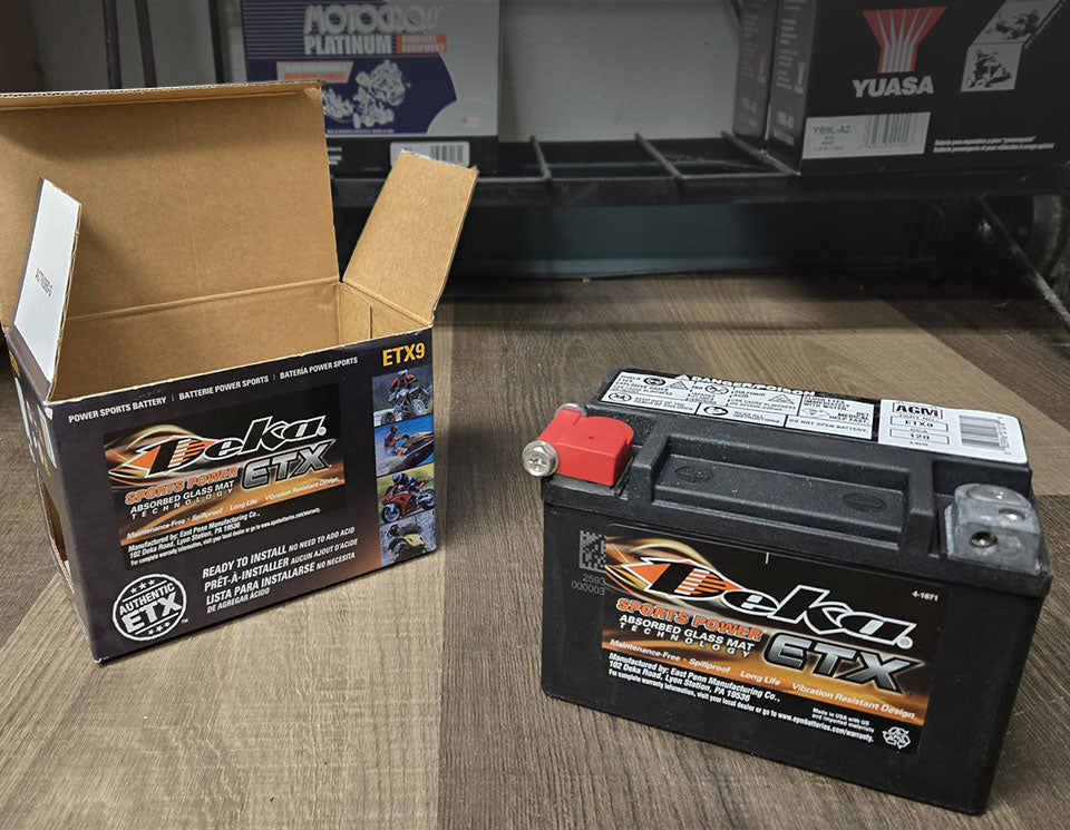 Deka ETX9 AGM Powersport Battery – for Handheld Starters
