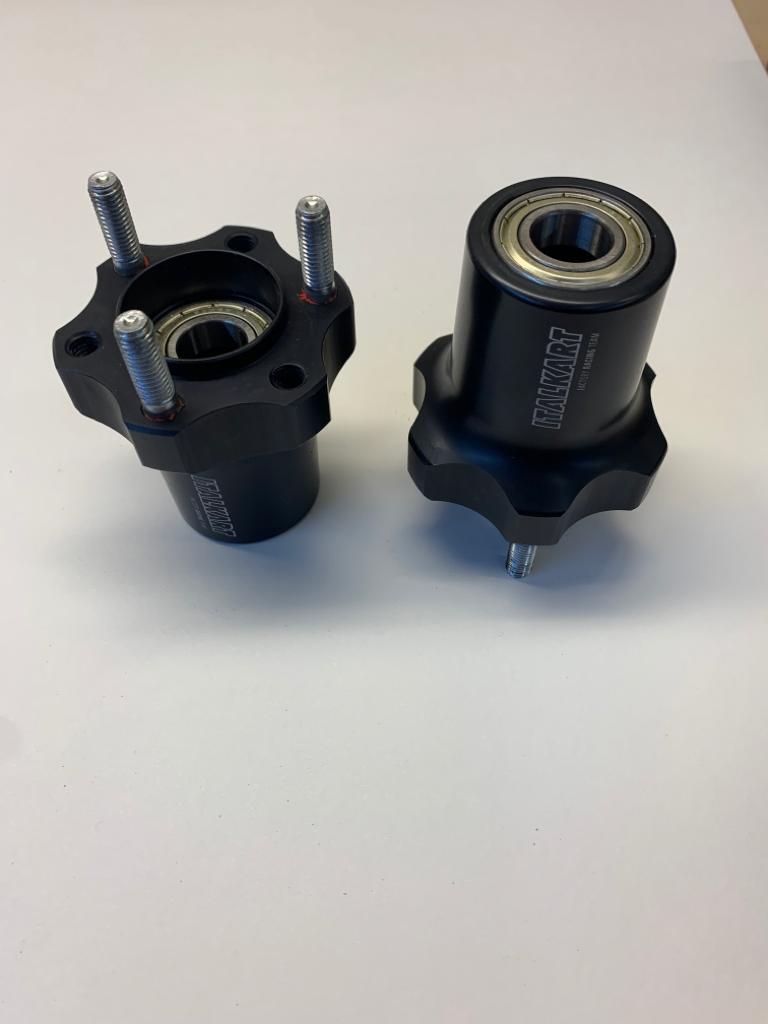 Italkart front hub 70mm x 17mm, black - Quattro, and Cadet