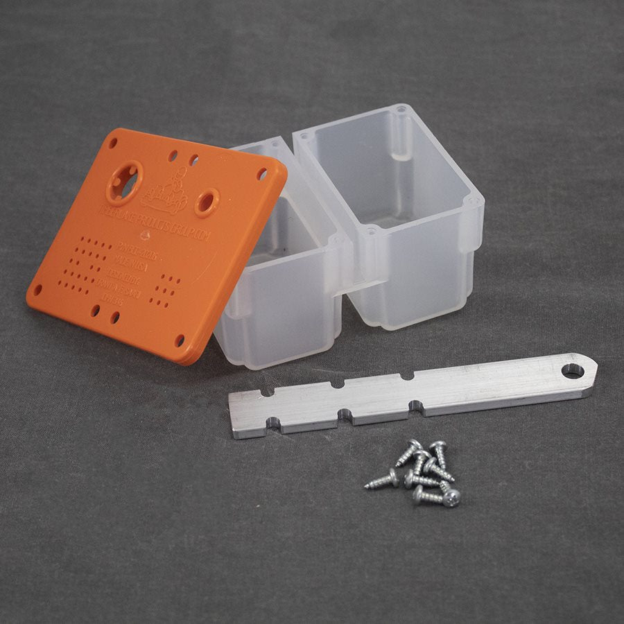 Vented Dual Catch Can for Overflow with mount