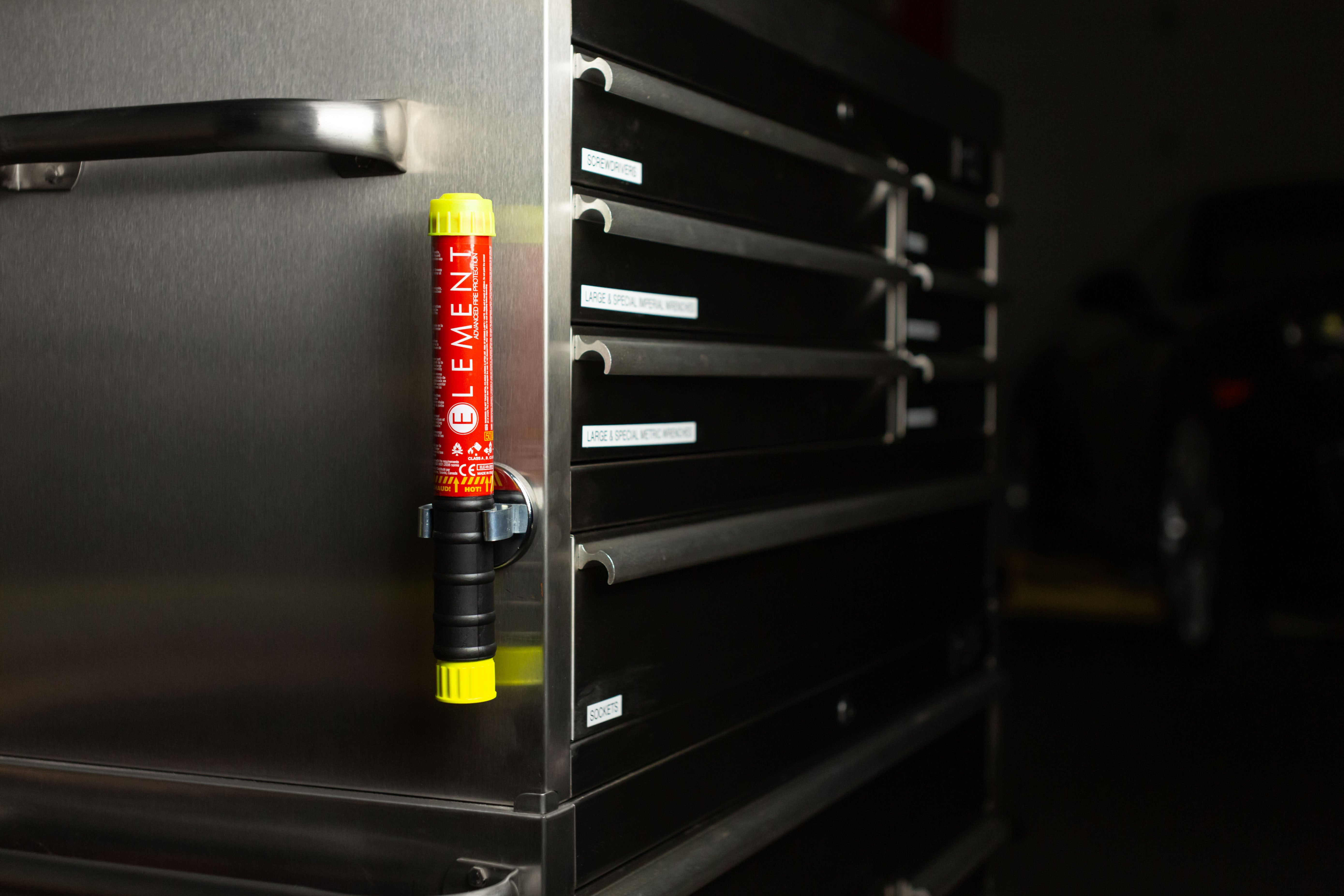 E50 Fire Extinguisher Magnetic Mount