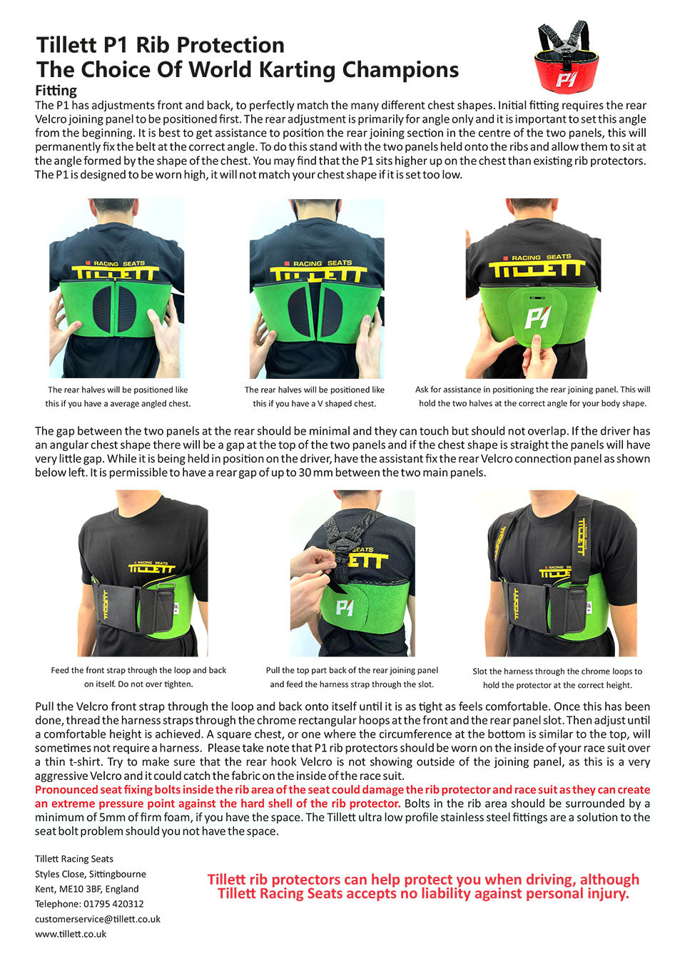 Tillett P1 Rib Protector - new 2025 model