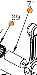 Vortex Mini ROK Main Crank Pin