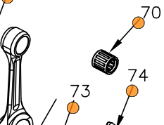 Vortex Mini ROK Upper Rod Bearing