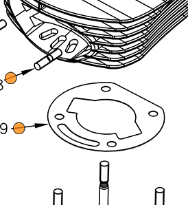 Vortex Mini-ROK Cylinder Basis Gasket