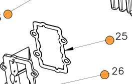 Vortex VLR Reed Cage Gasket 0.5