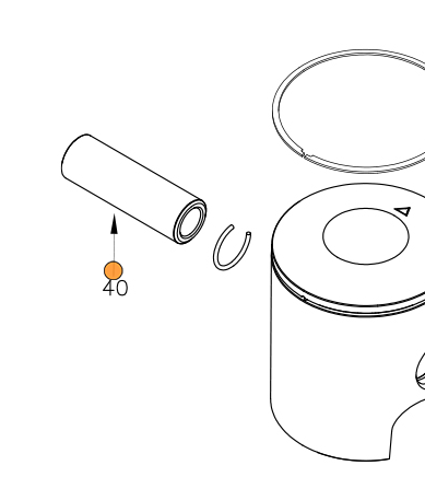 Vortex Rok Vlr Vortex ROK VLR PISTON PIN (D14X40) – Word Racing