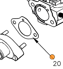 Vortex Mini ROK Intake Gasket