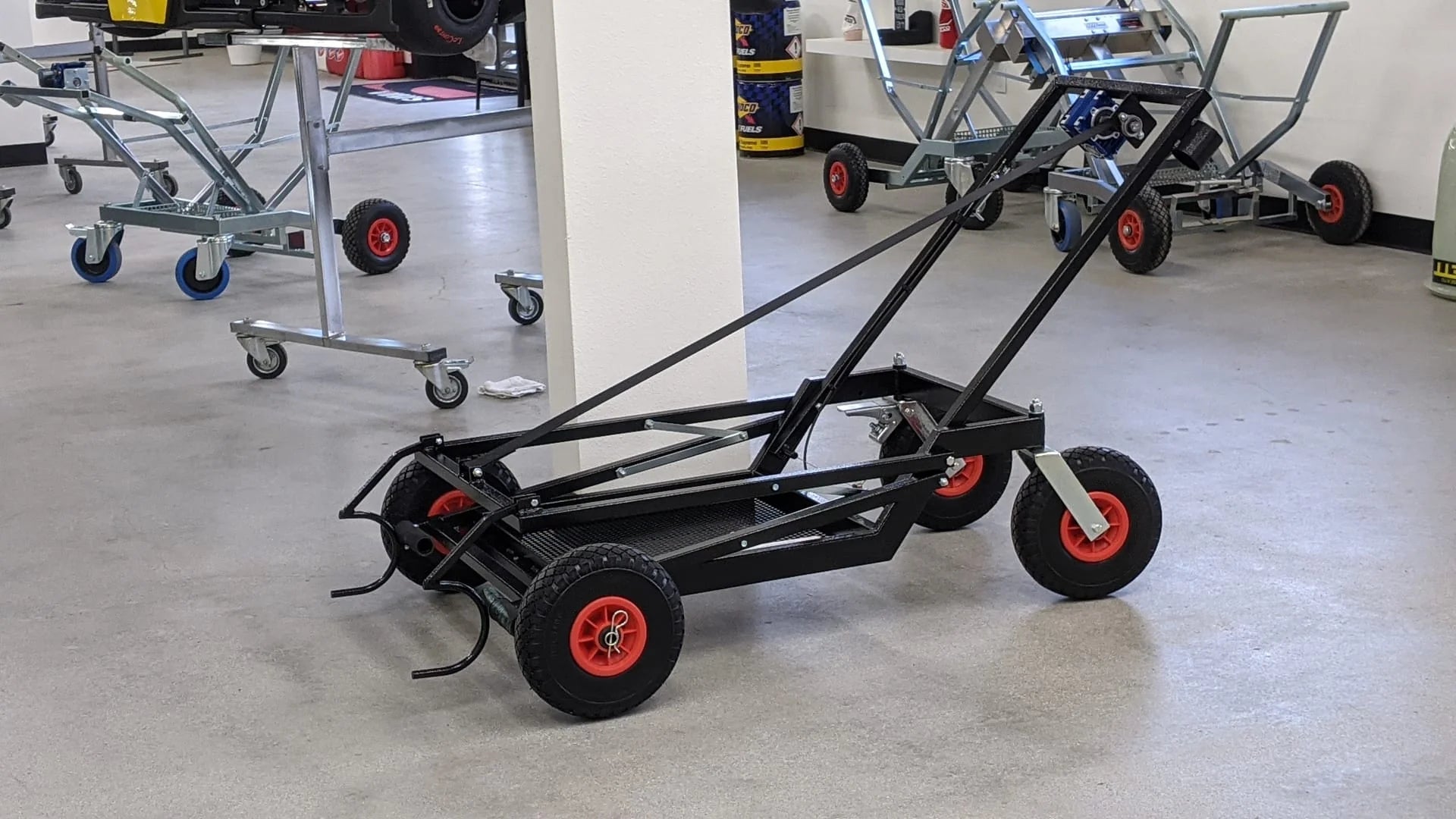IM Drill Powered Kart Lift with Big Wheels
