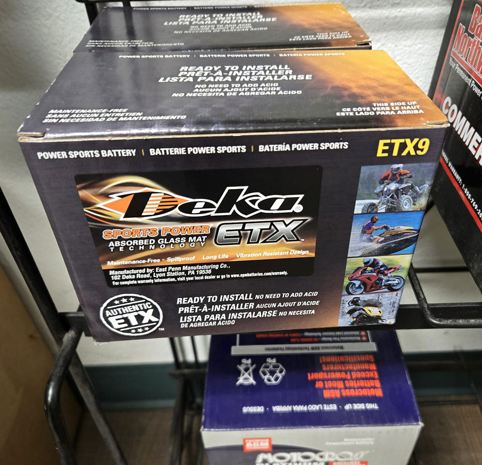 Deka ETX9 AGM Powersport Battery – for Handheld Starters