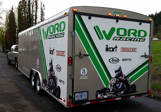 WORD Racing Transporter - Kart racing arrive & drive and transport